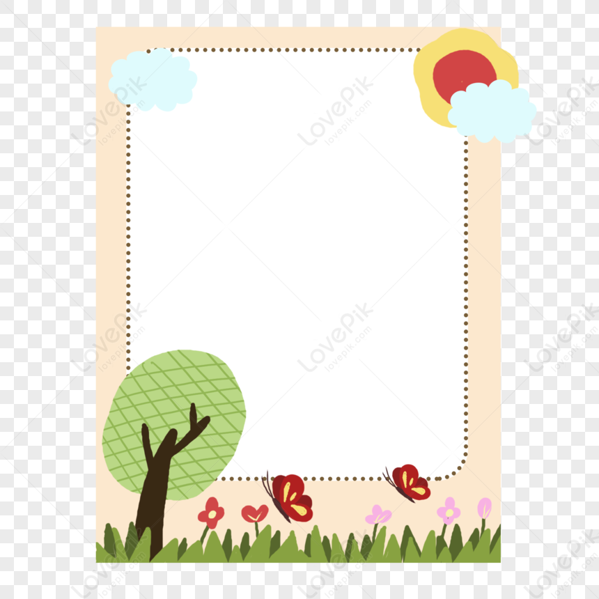 Cartoon Plant Dialog Border PNG Image And Clipart Image For Free Download -  Lovepik | 401489018