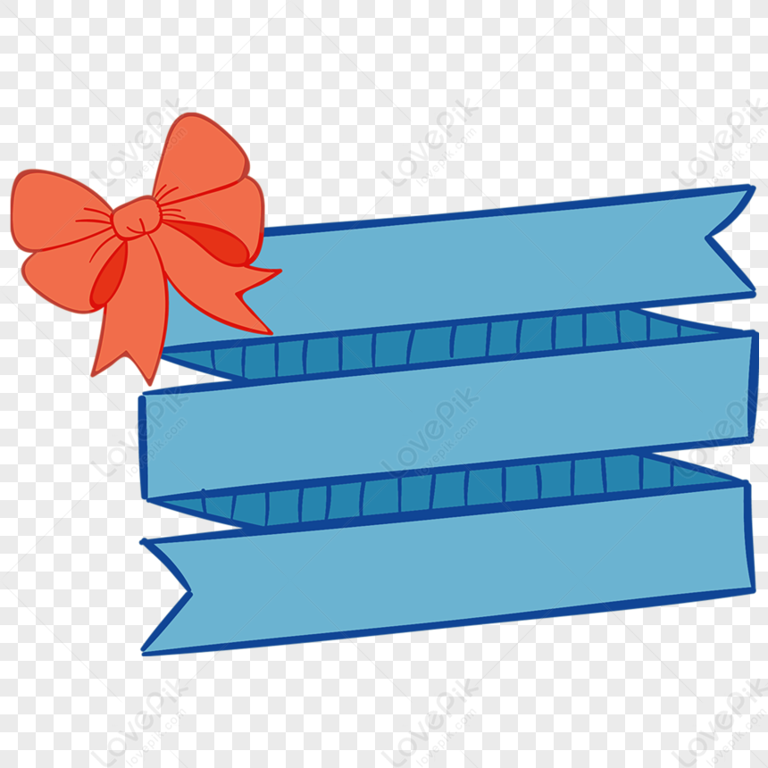 Download Laço De Fita Em Png - Blue Christmas Ribbon Clip Art PNG