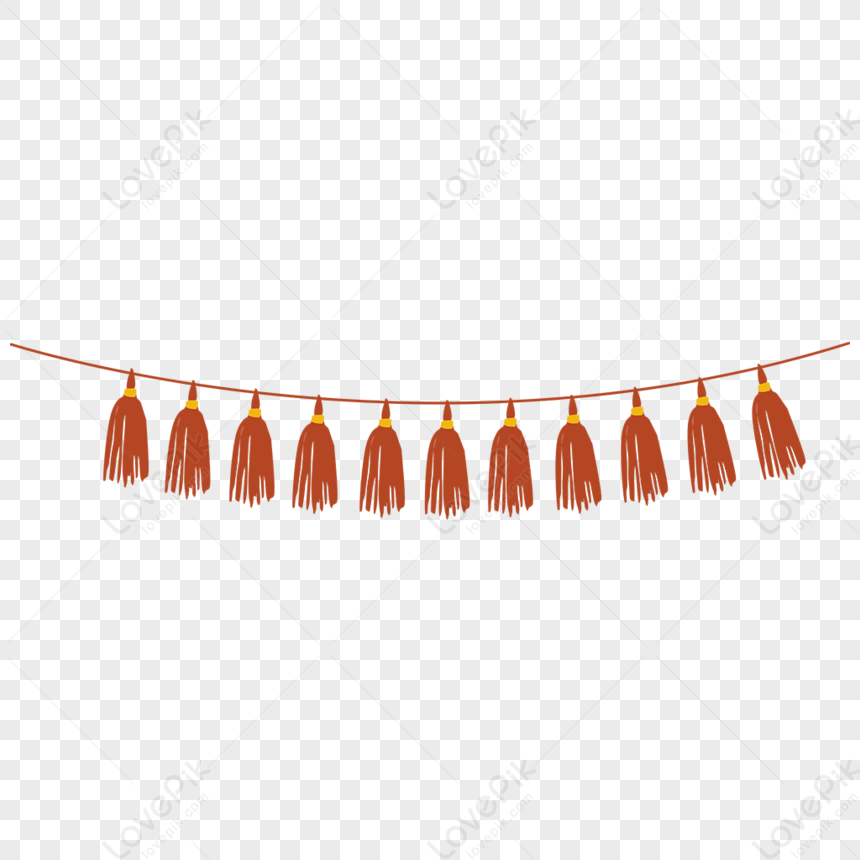 Creative Flat Wind Hawaiian Wind Tassel Bunting PNG Image Free Download ...