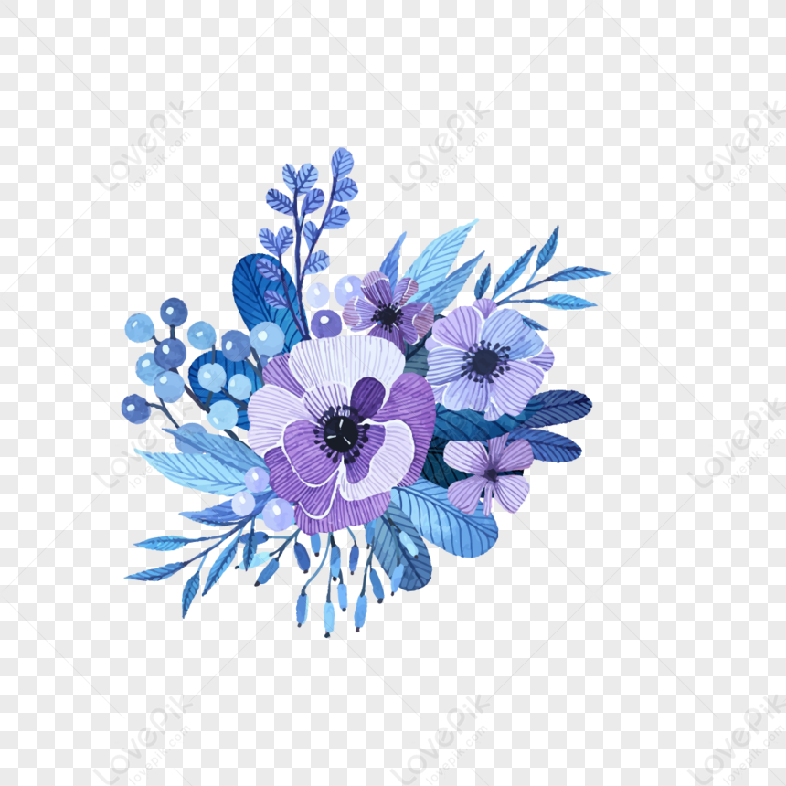 Flower Foliage Icon Free Vector Illustration Material Png Image And Psd File For Free Download Lovepik