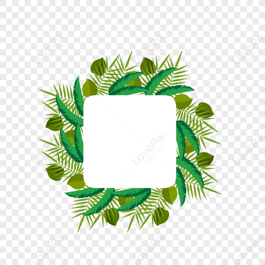 Green Plant Border, Summer Border, Border Material, Plant Border PNG ...