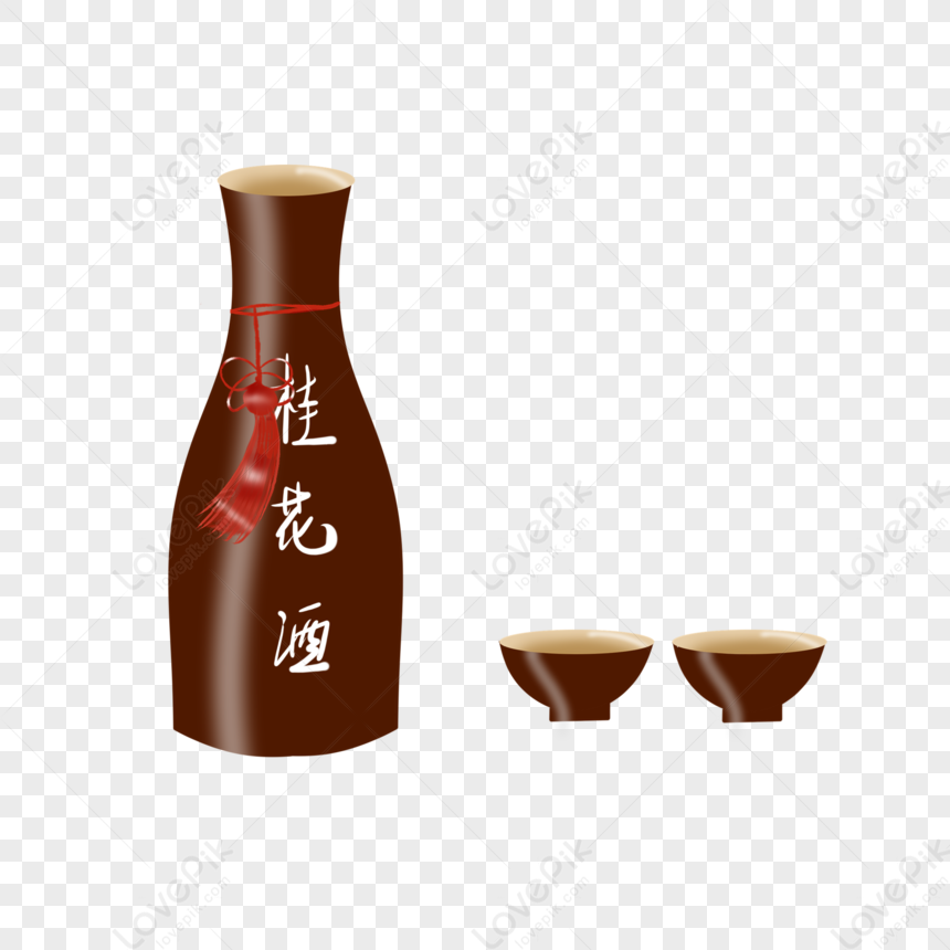 Osmanthus Wine, Sake Wine, Osmanthus Wine, Hip Flask PNG Image Free ...