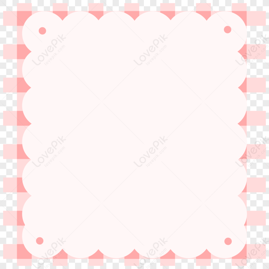 Pastel Pink / Pink Lace Plaid Pattern | Poster