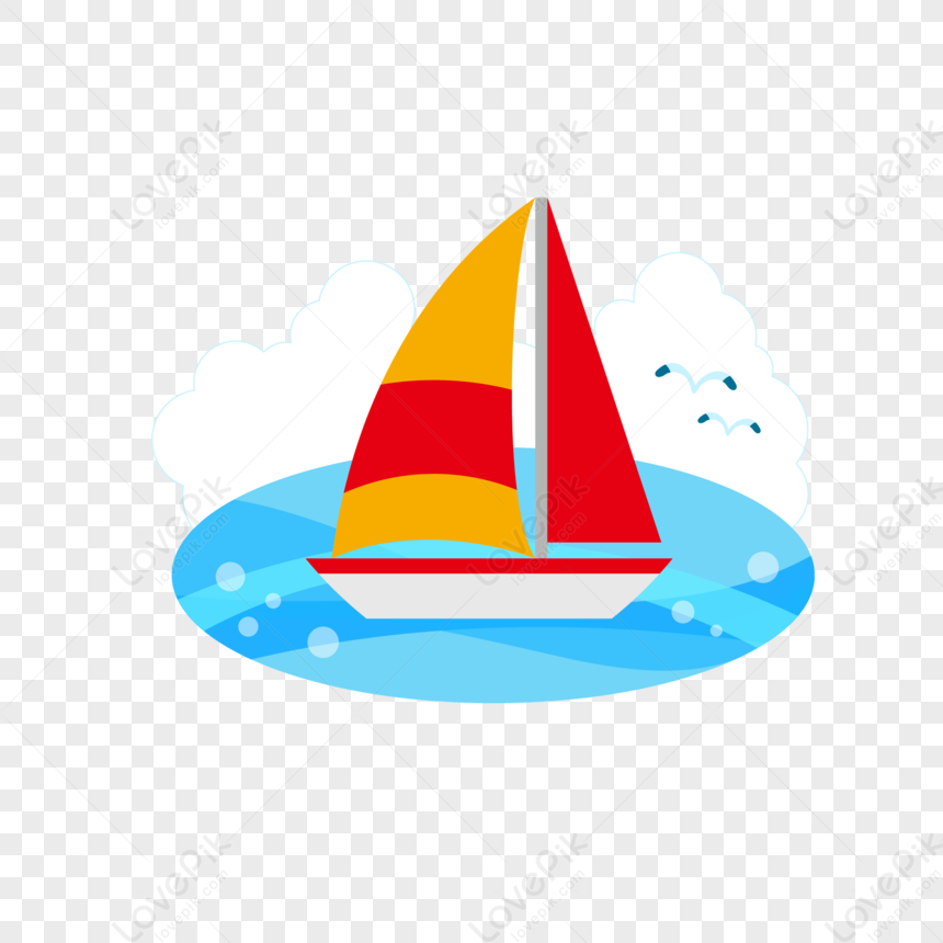 Sailboat, Sailboat Icon, Seagulls, Sailing Background PNG Free Download ...