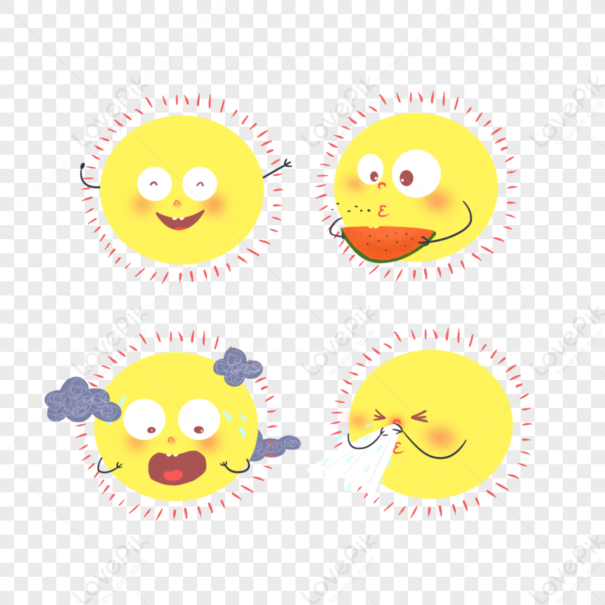 Emoticon Pack Cartoon Hand-painted Naughty Face Free PNG And Clipart Image  For Free Download - Lovepik