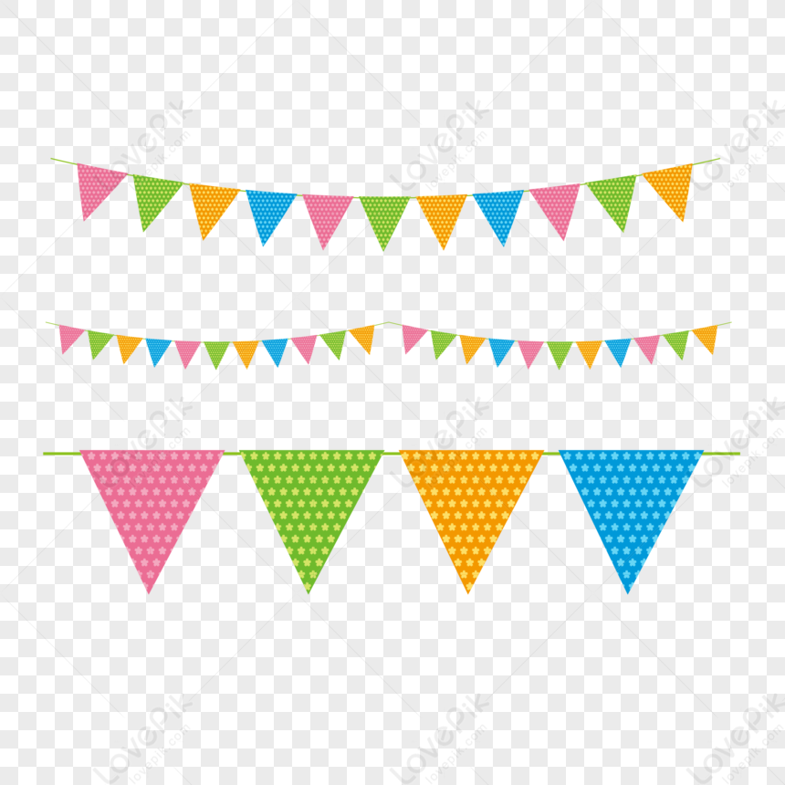 Triangle Bunting Border Free PNG And Clipart Image For Free Download ...