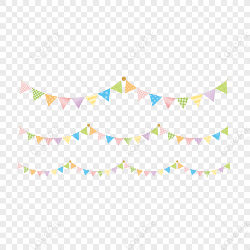 Wavy Bunting Border, Material, Wavy Border, Bunting PNG Transparent ...