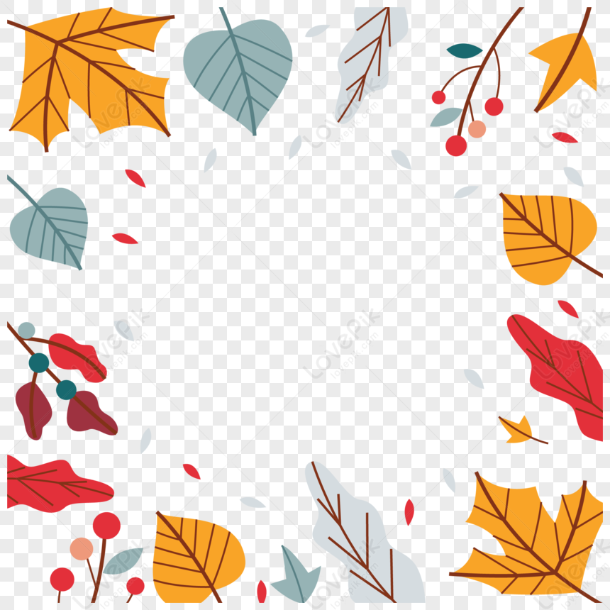 Autumn Border Vector Material PNG Image And Clipart Image For Free ...