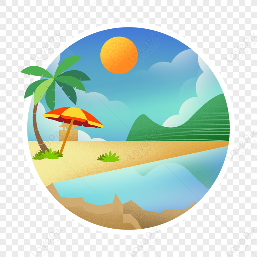 Beach, Swimming Pool, Swimming Ring, Beach Circle PNG Picture And ...