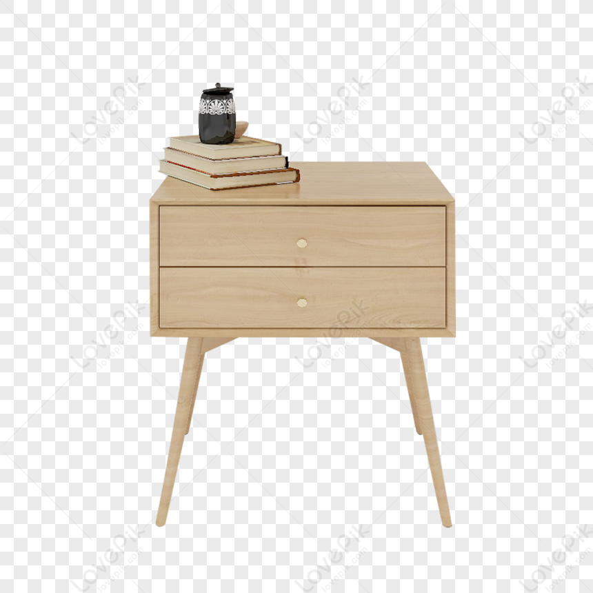 Bedside Table Wooden Cabinet Material Bedside Tbale Free PNG And Clipart Image For Free