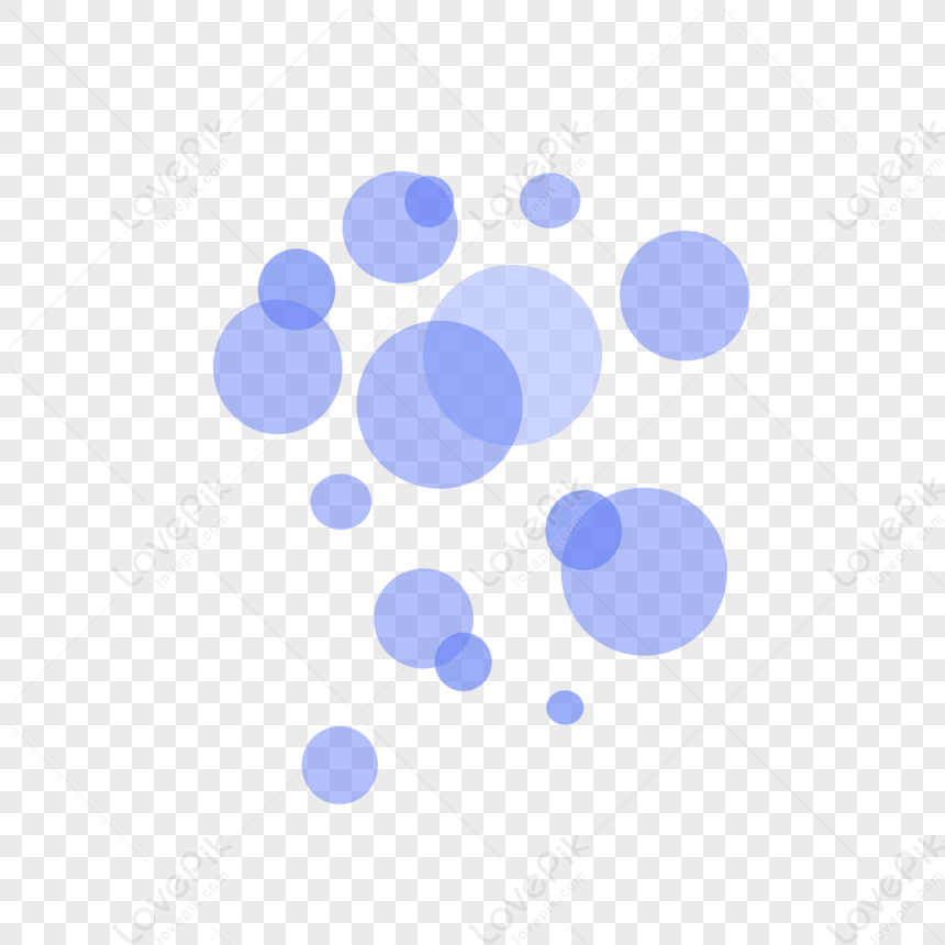 Blue Geometric Round Bubble PNG Transparent Image And Clipart Image For ...