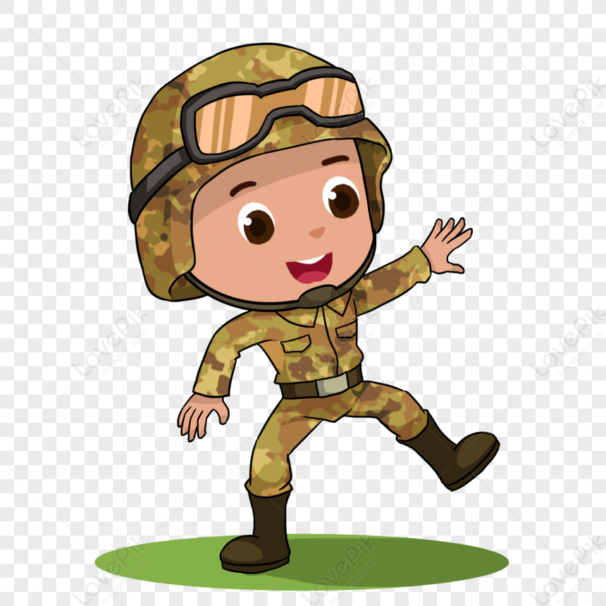 Cartoon Army Training Character PNG Free Download And Clipart Image For  Free Download - Lovepik | 401548653