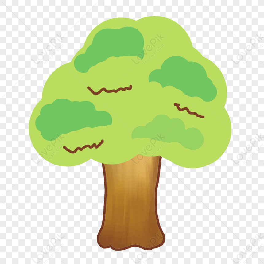 Cartoon Big Tree, Tree, Tree Clipart, Tree Face PNG Free Download And ...