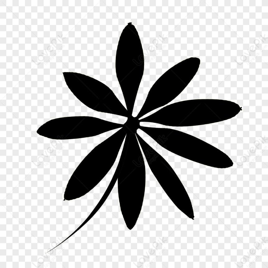 Cartoon Black Leaf, Creative, Black Cartoon, Leaves Png Free Download 