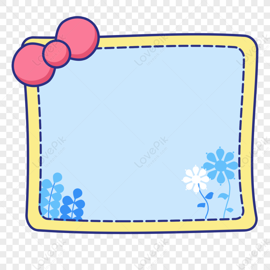 Cartoon Border, Minimalist Border, Plant, Cartoon Border PNG Picture ...