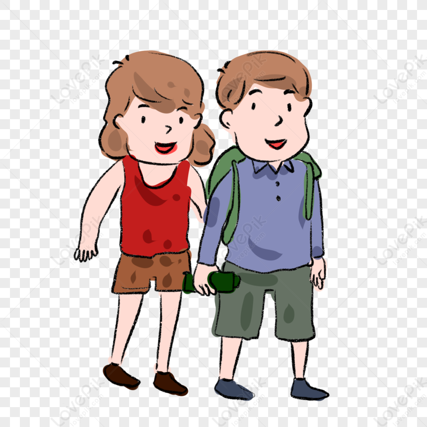 Cartoon Couple Traveling Comic Elements PNG Picture And Clipart Image For  Free Download - Lovepik | 401524555