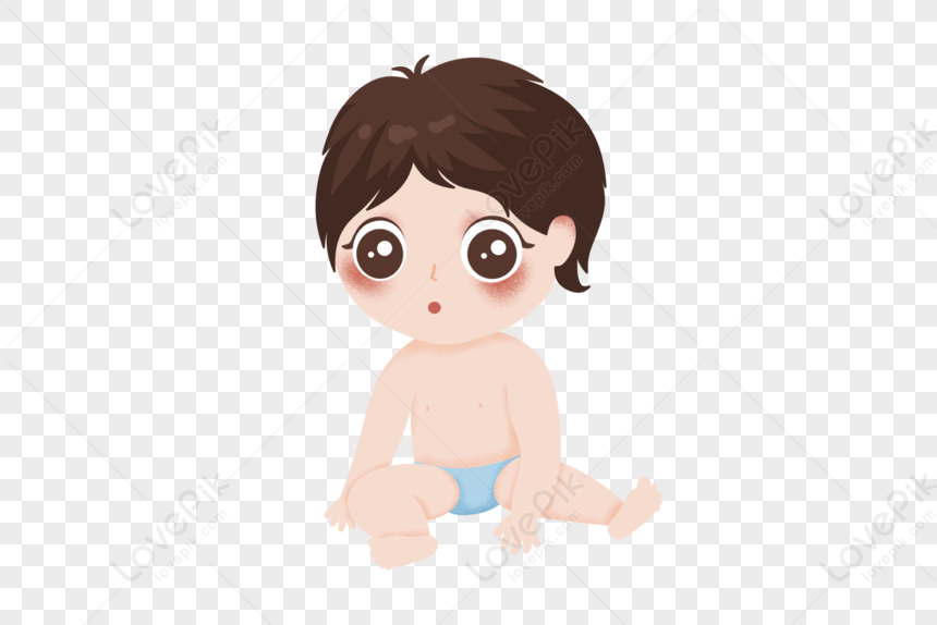 Cartoon Flat Style Sitting Baby PNG Free Download And Clipart Image For  Free Download - Lovepik | 401566283