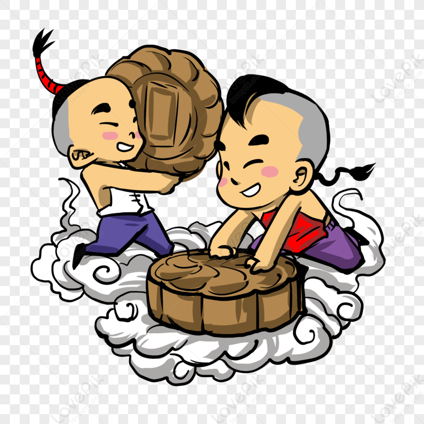 Child Eating Moon Cake Png Transparent Image And Clipart Image For Free 