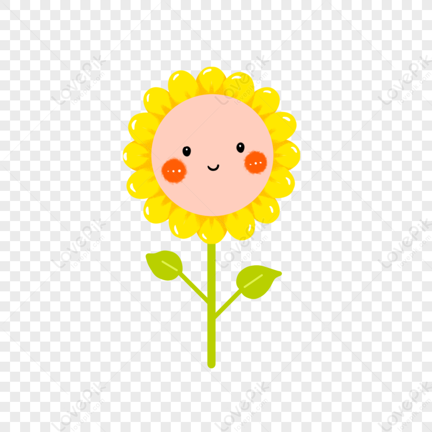 Lindo Girasol Sonriente PNG Imágenes Gratis - Lovepik