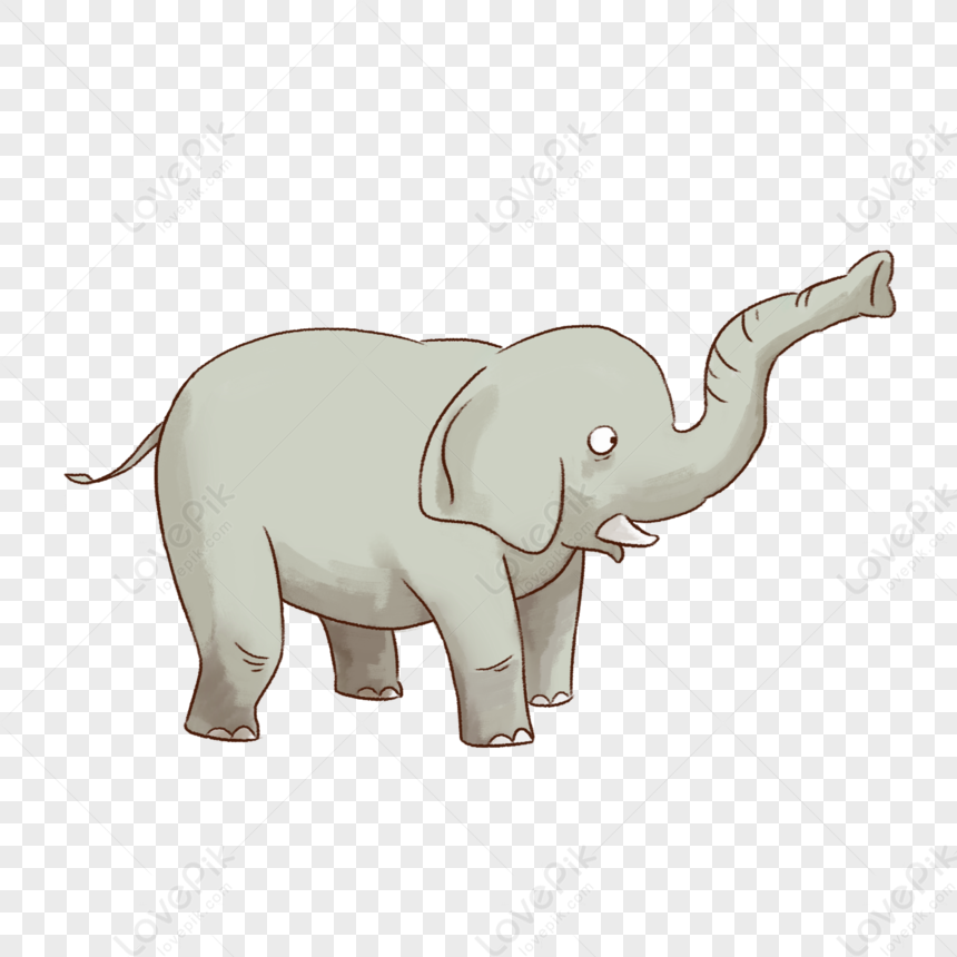 Cute cartoon elephant, childish character with... - Stock Illustration  [109694494] - PIXTA