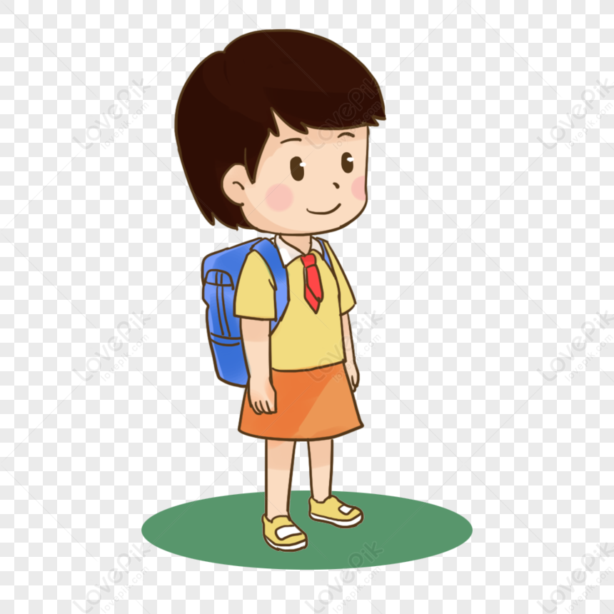 Girl Going To School PNG Hd Transparent Image And Clipart Image For ...