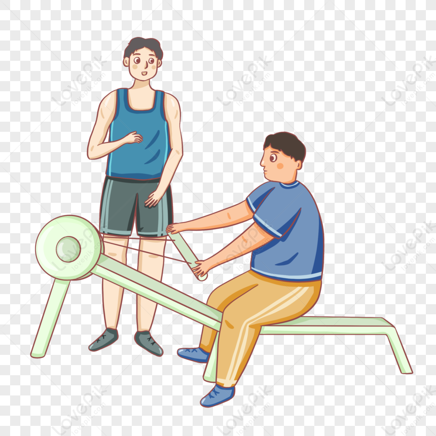 exercising people clipart