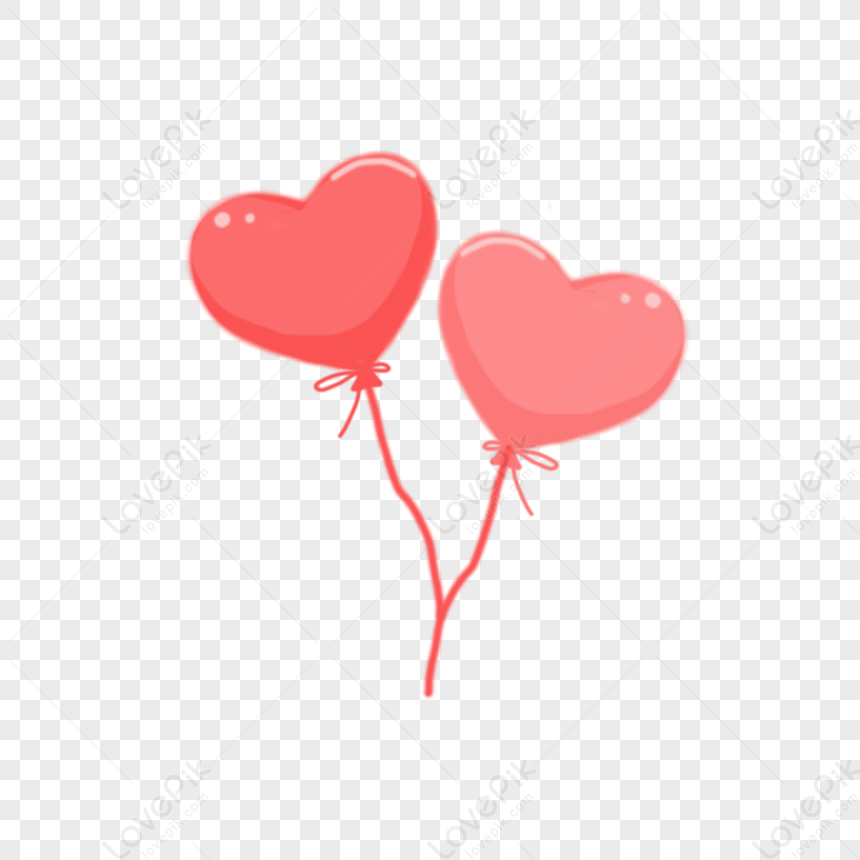 Heart Balloon, Red Heart Balloons, Balloon, Heart PNG White Transparent ...