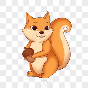 Free Cartoon Little Squirrel Vector PNG Picture PNG & AI image download ...