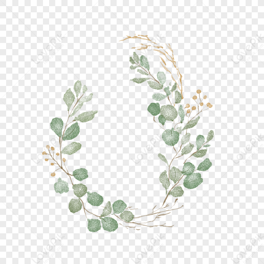 Plant Border Leaves, Plant Garland, Chinese Style, Leaves PNG Image And ...