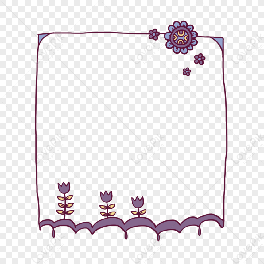 Small Flower Growing Border PNG Free Download And Clipart Image For ...