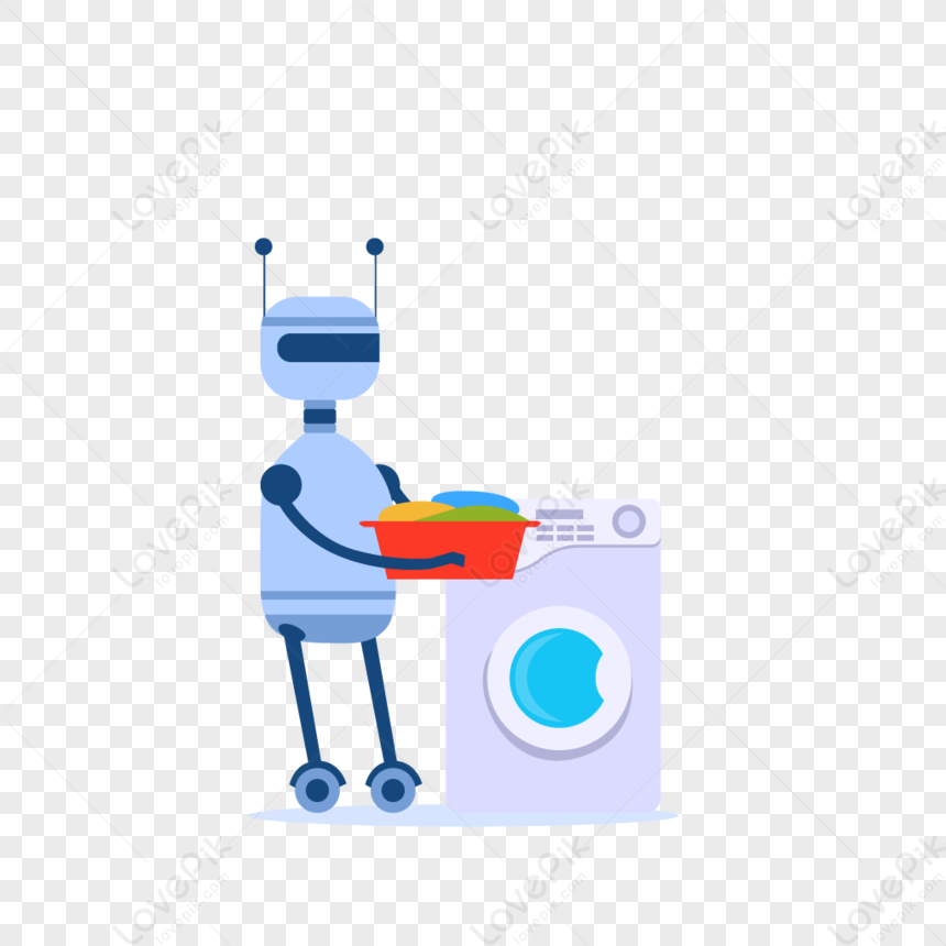 Smart Robot Doing Housework Washing, Housework, Smart, Artificial ...