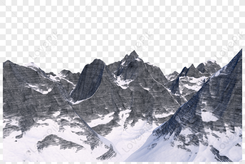 Snow Covered Mountain, Mountain, Snow Mountain, Peaks PNG Hd ...