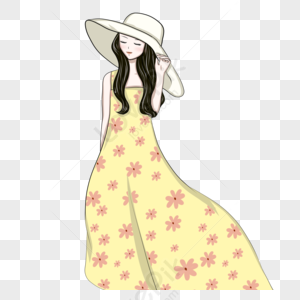 Girl Wearing Dress PNG Images With Transparent Background | Free ...
