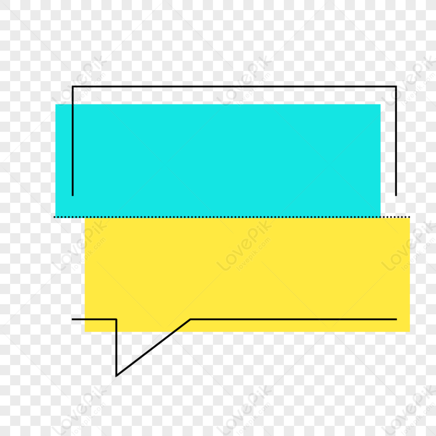 Two Color Minimalist Dialog PNG White Transparent And Clipart Image For ...