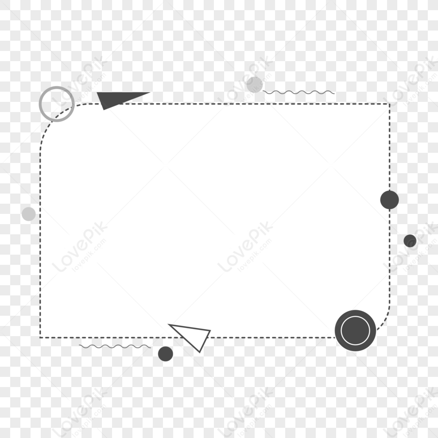 Vector Black And White Grey Border PNG Transparent And Clipart Image ...