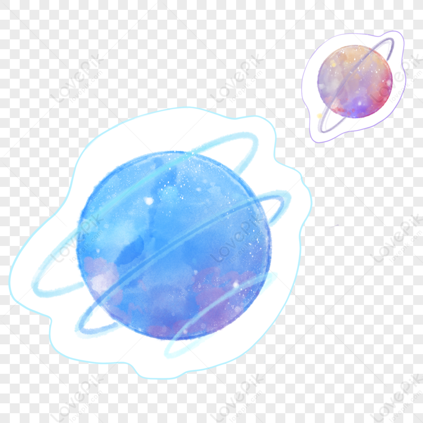 Watercolor Universe Planet, Starry Sky, Watercolor, Stars Free PNG And ...