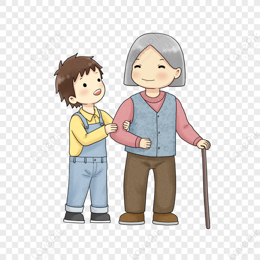 Accompanying The Elderly PNG Image Free Download And Clipart Image For ...