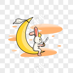 Moon Bunny Border PNG Hd Transparent Image And Clipart Image For Free ...