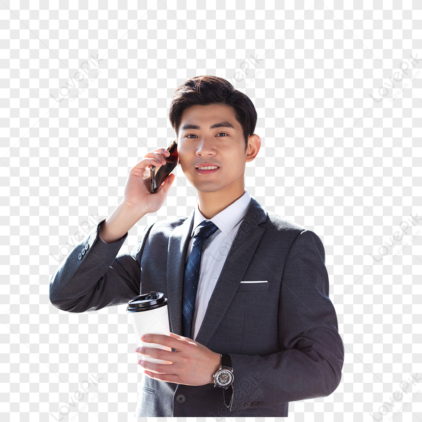 Business Men Calling, Business Call, Material, Men Free PNG And Clipart ...