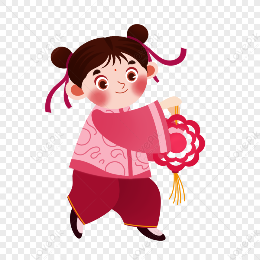 Chinese Traditional Children For Spring Festival Free PNG And Clipart ...