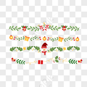 Christmas Border PNG Images With Transparent Background | Free Download ...