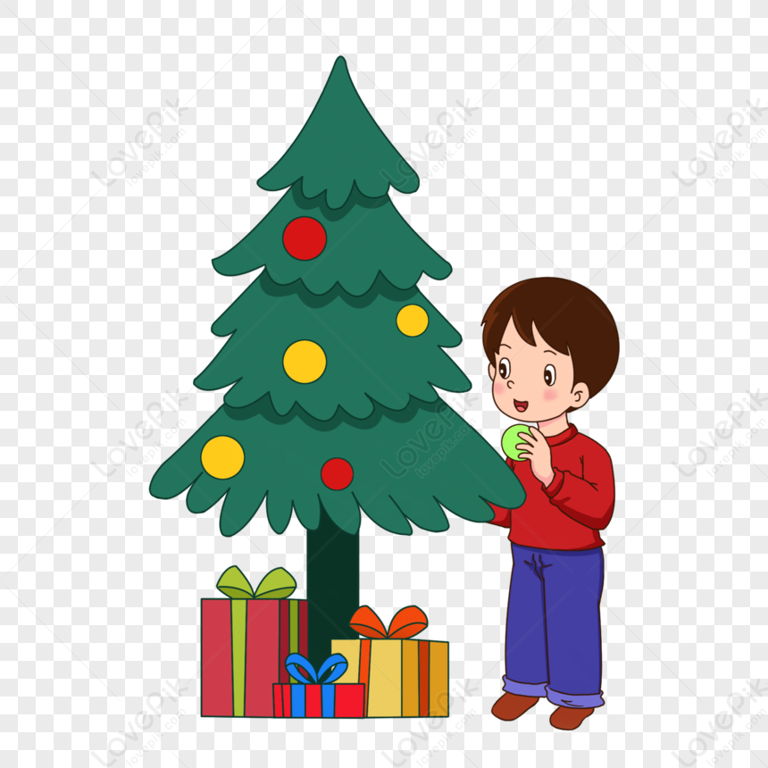 Christmas Kids Decoration Christmas Tree Cartoon Elements PNG Picture And  Clipart Image For Free Download - Lovepik | 401657835