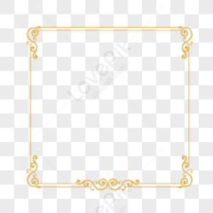 Gold Border PNG Images With Transparent Background | Free Download On  Lovepik