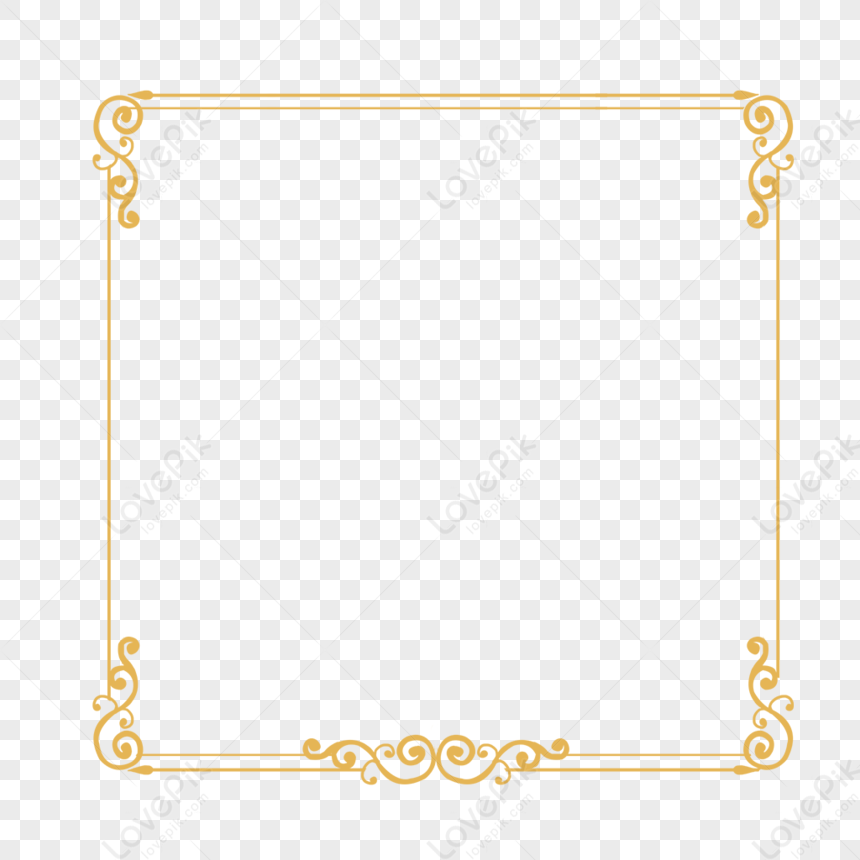 Golden Border PNG Free Download And Clipart Image For Free Download -  Lovepik | 401662943