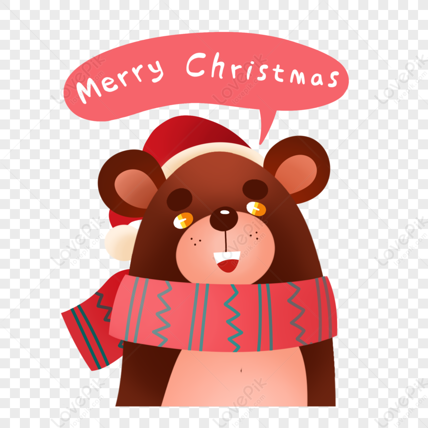 Dibujado A Mano Oso De Navidad PNG Imágenes Gratis - Lovepik