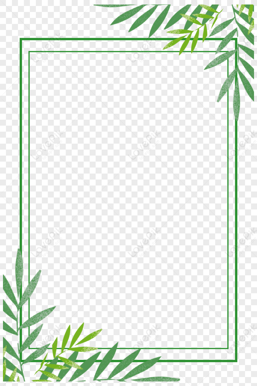 Leaf Border, Foliage Border, Spring, Bokeh Leafe Free PNG And Clipart ...