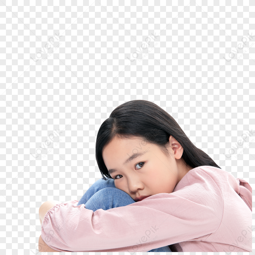 Sad Girl Sitting On The Ground PNG Transparent Background And Clipart Image  For Free Download - Lovepik | 401661960