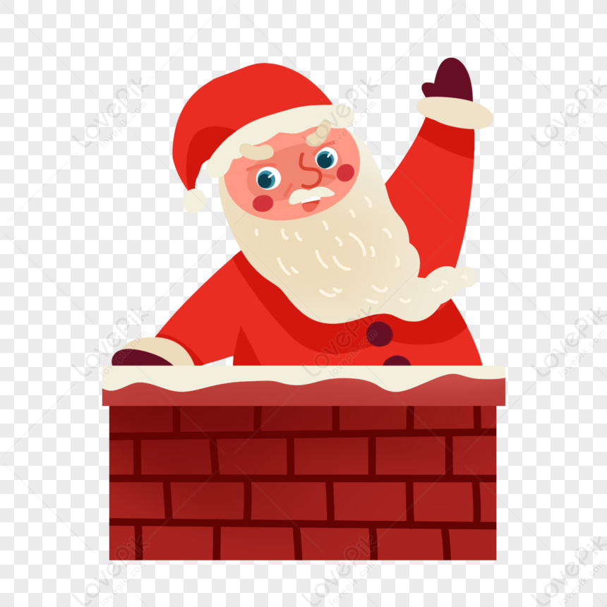 trigger happy santa chimney clipart