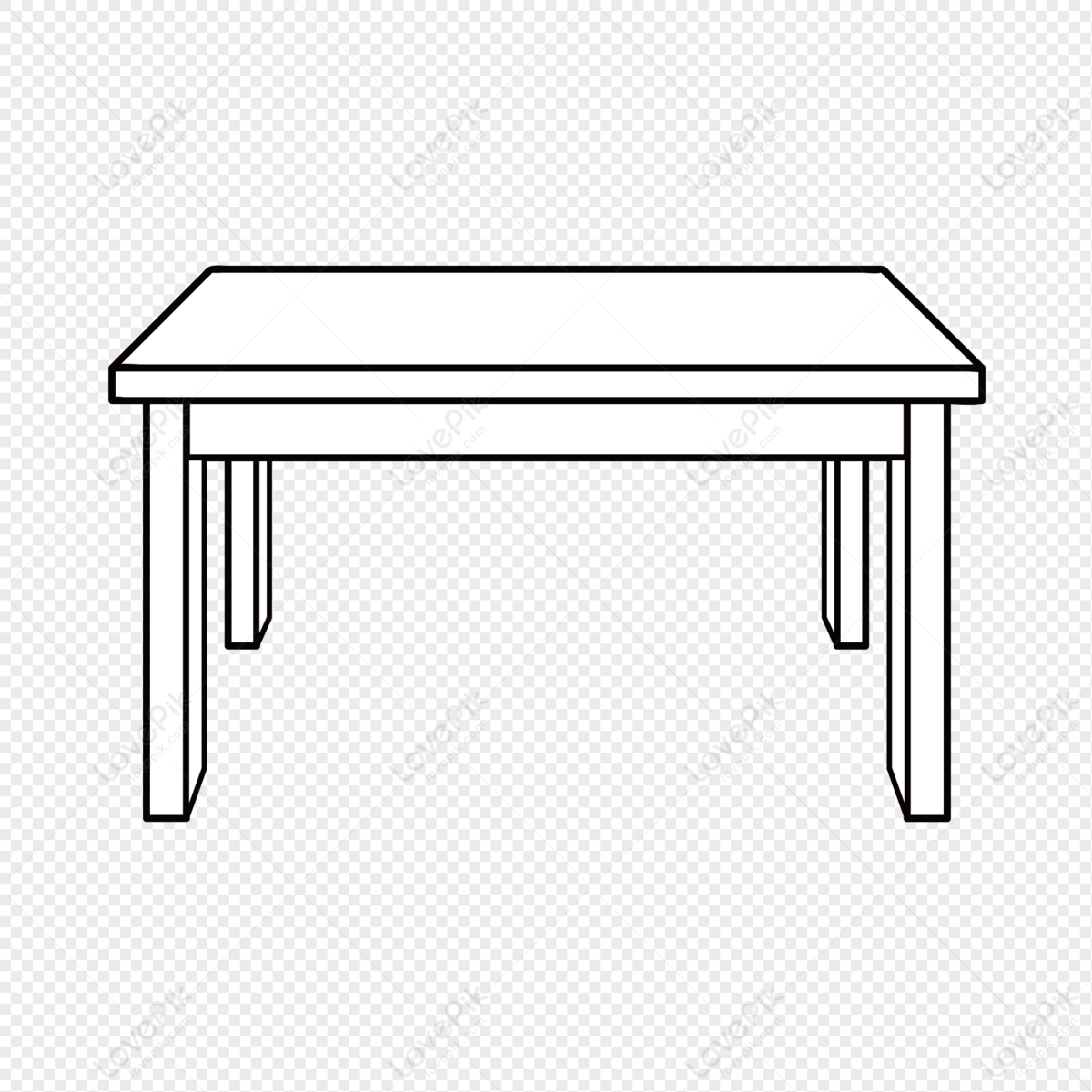 Mesa Blanca PNG para descargar gratis