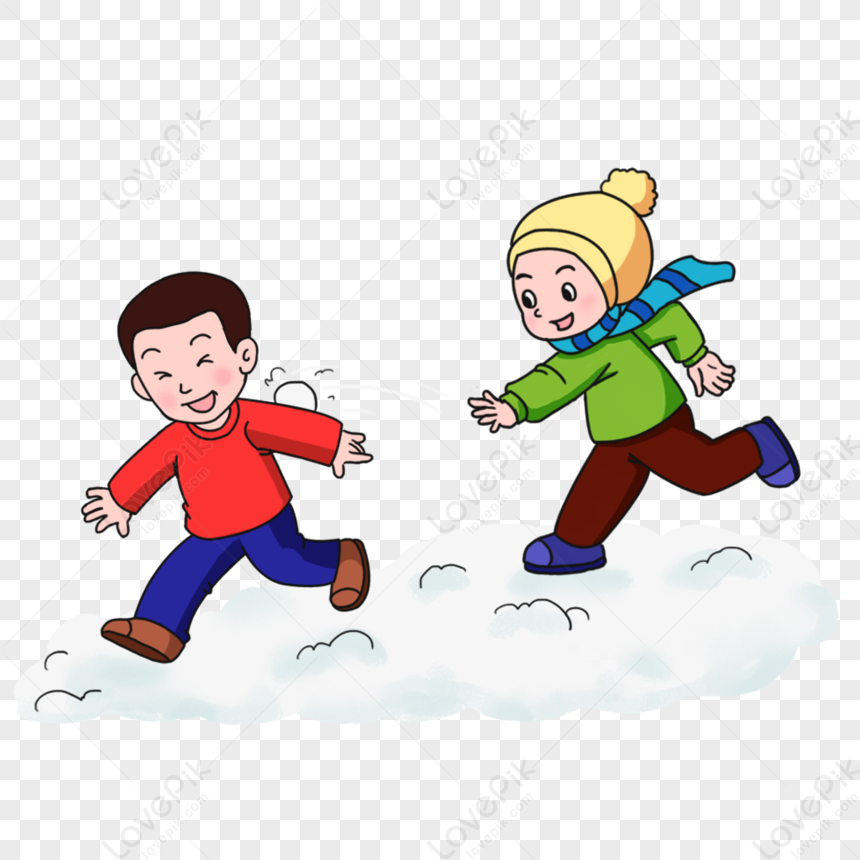 Winter Snowing Kids Playing Snowball Cartoon Elements Free PNG And Clipart  Image For Free Download - Lovepik | 401652329